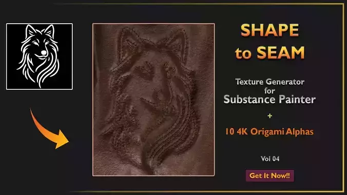 Shape to Seam Texture Generator-10 4K Alphas-Vol04