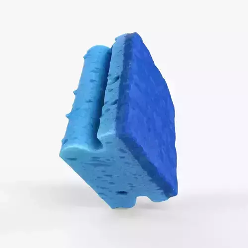 Photorealistic 3D scan of sponge Low-poly 3D model