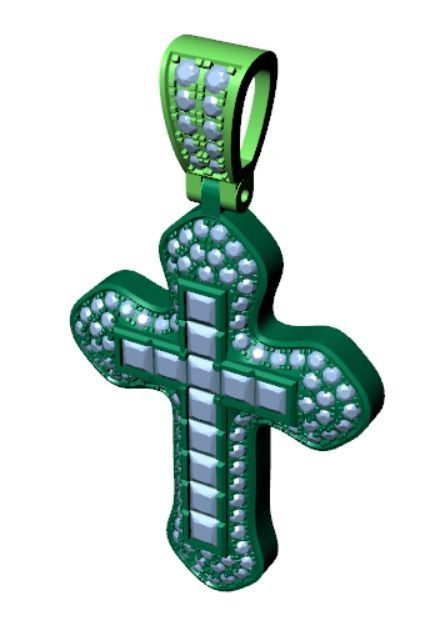 PENDANT MA-01 CROSS 3D print model_4