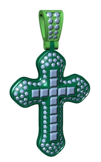 PENDANT MA-01 CROSS 3D print model_3