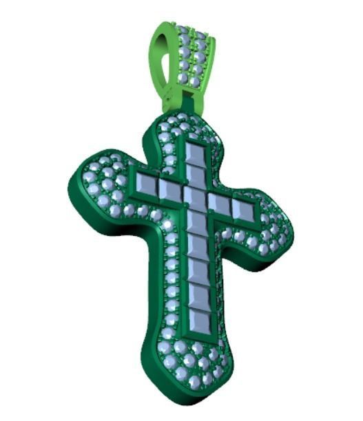 PENDANT MA-01 CROSS 3D print model_5