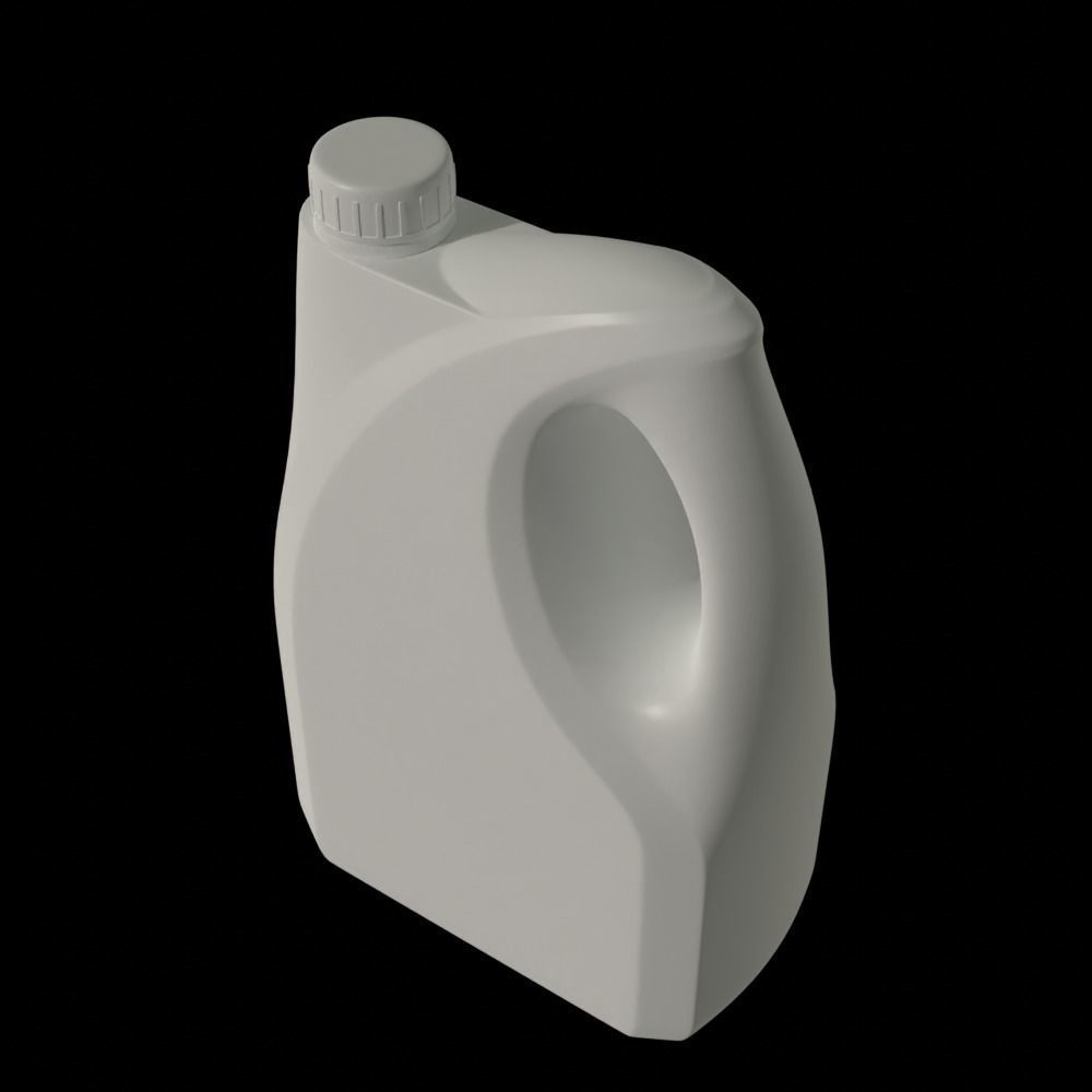 Motor Oil Bottle Mockup 3D model_1