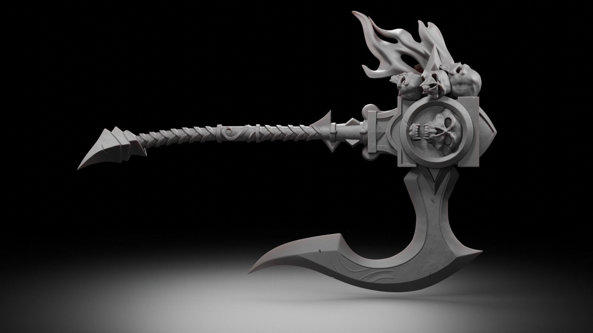 Affliction Warlock Artifact Weapon- World of Warcraft  3D print model_1