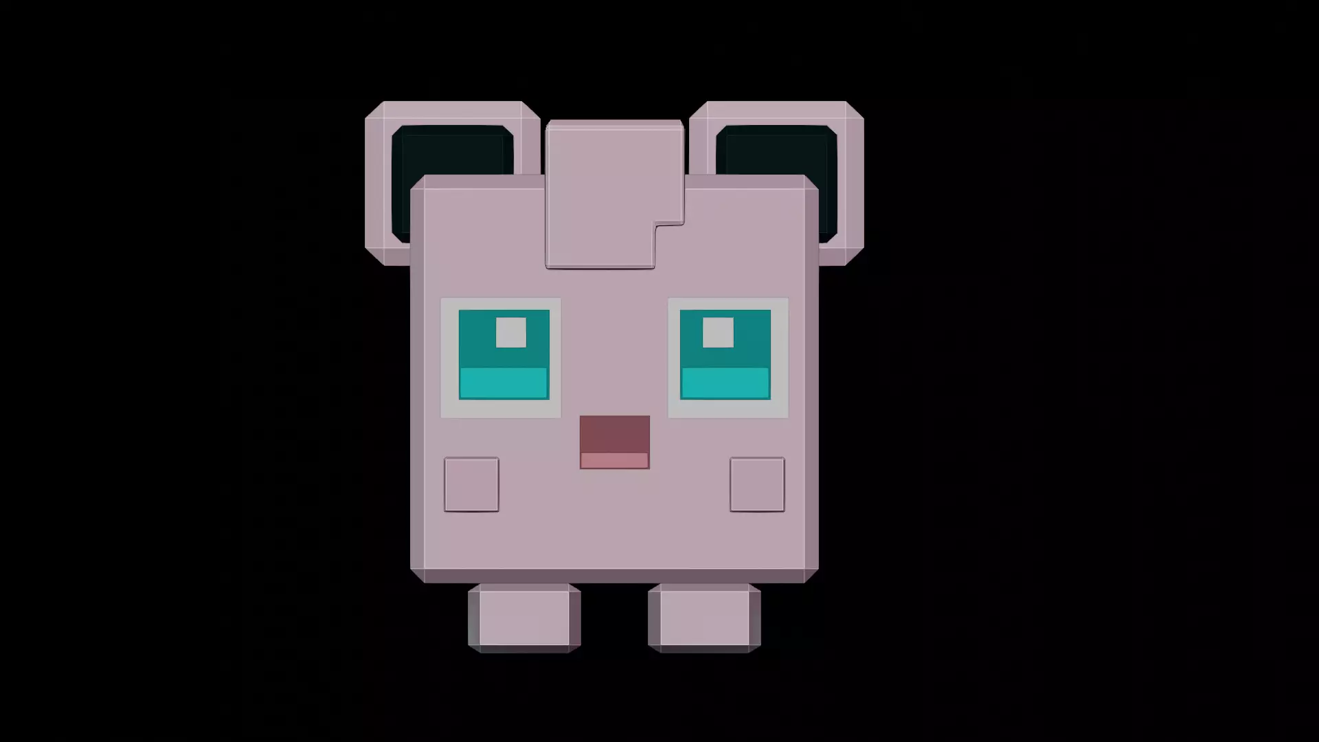 Jigglypuff Pokemon Quest Minecraft Free 3D print model