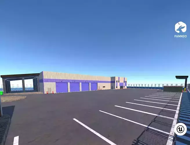 Modular Parking Lot V1 - Unreal Engine
