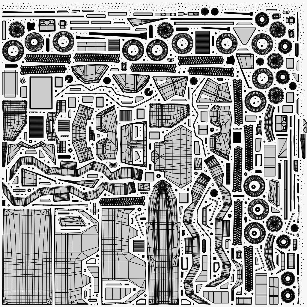 Future Electronic Warfare Vehicle Low-poly 3D model_18