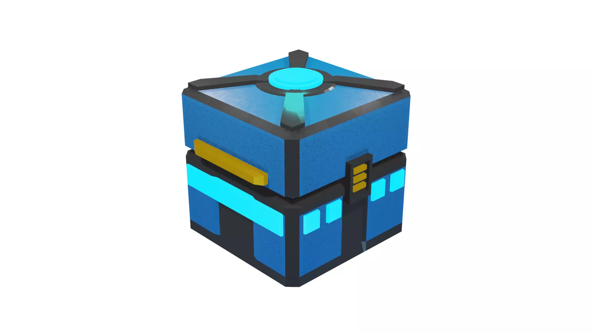 Sci-fi Crate Box Prize Free Free 3D model