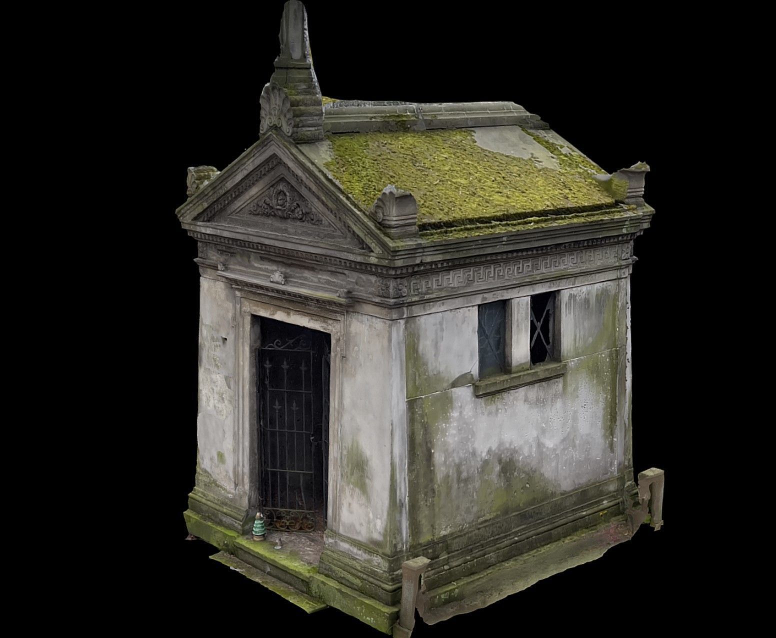 graveyard architecture thomb moss photogrammetry 3D model_1