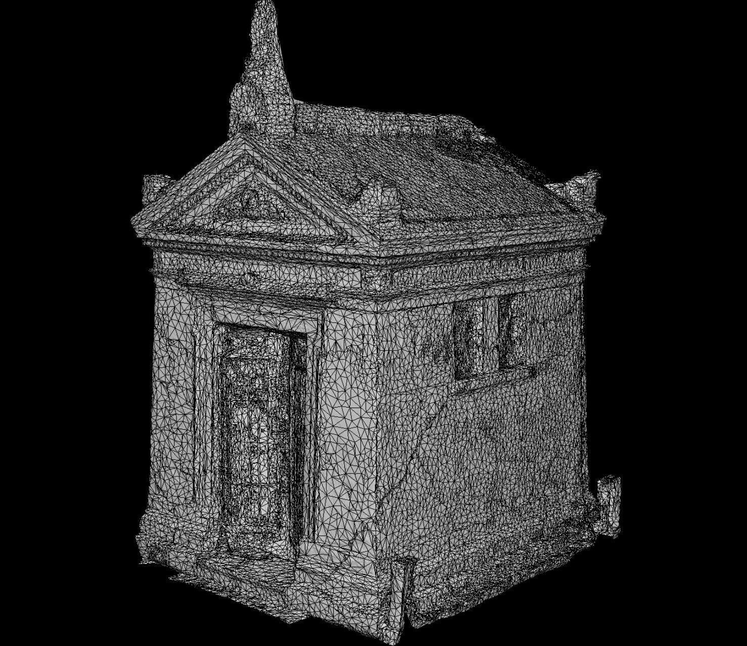 graveyard architecture thomb moss photogrammetry 3D model_3