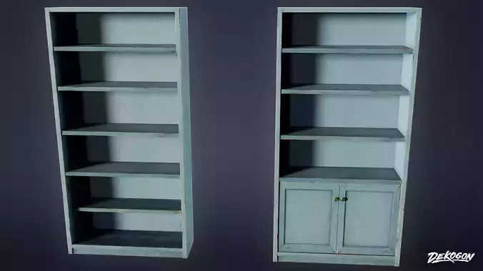 HIGH SCHOOL CLASSROOM - Shelf 01 - LOW POLY 