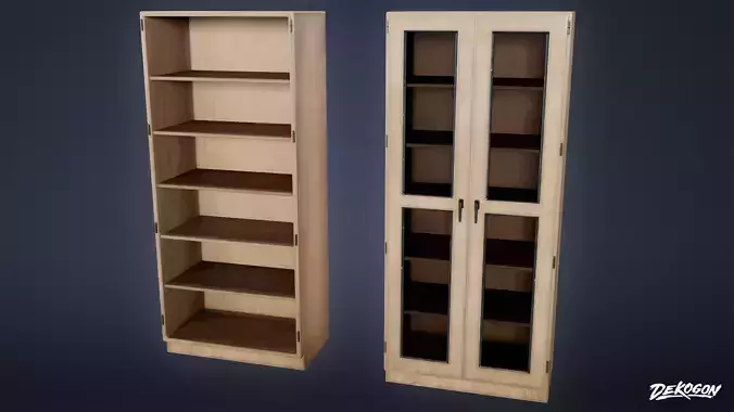 HIGH SCHOOL CLASSROOM - Shelf 04 - LOW POLY