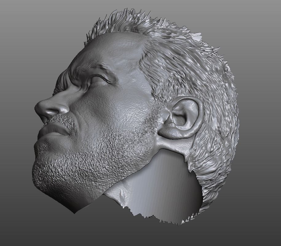 Alan Dutch - Arnold Schwarzenegger custom head 3D print model_4
