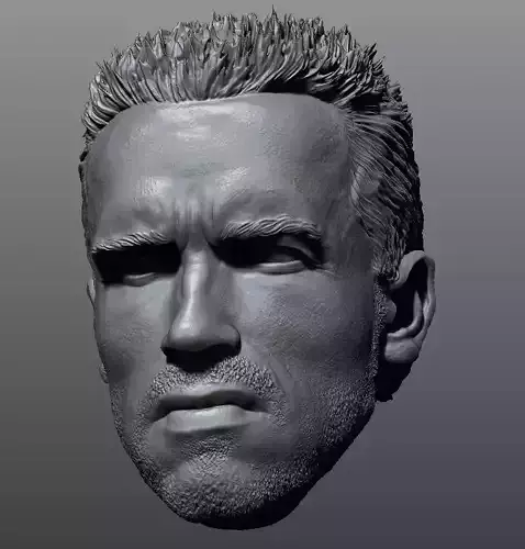 Alan Dutch - Arnold Schwarzenegger custom head 3D print model