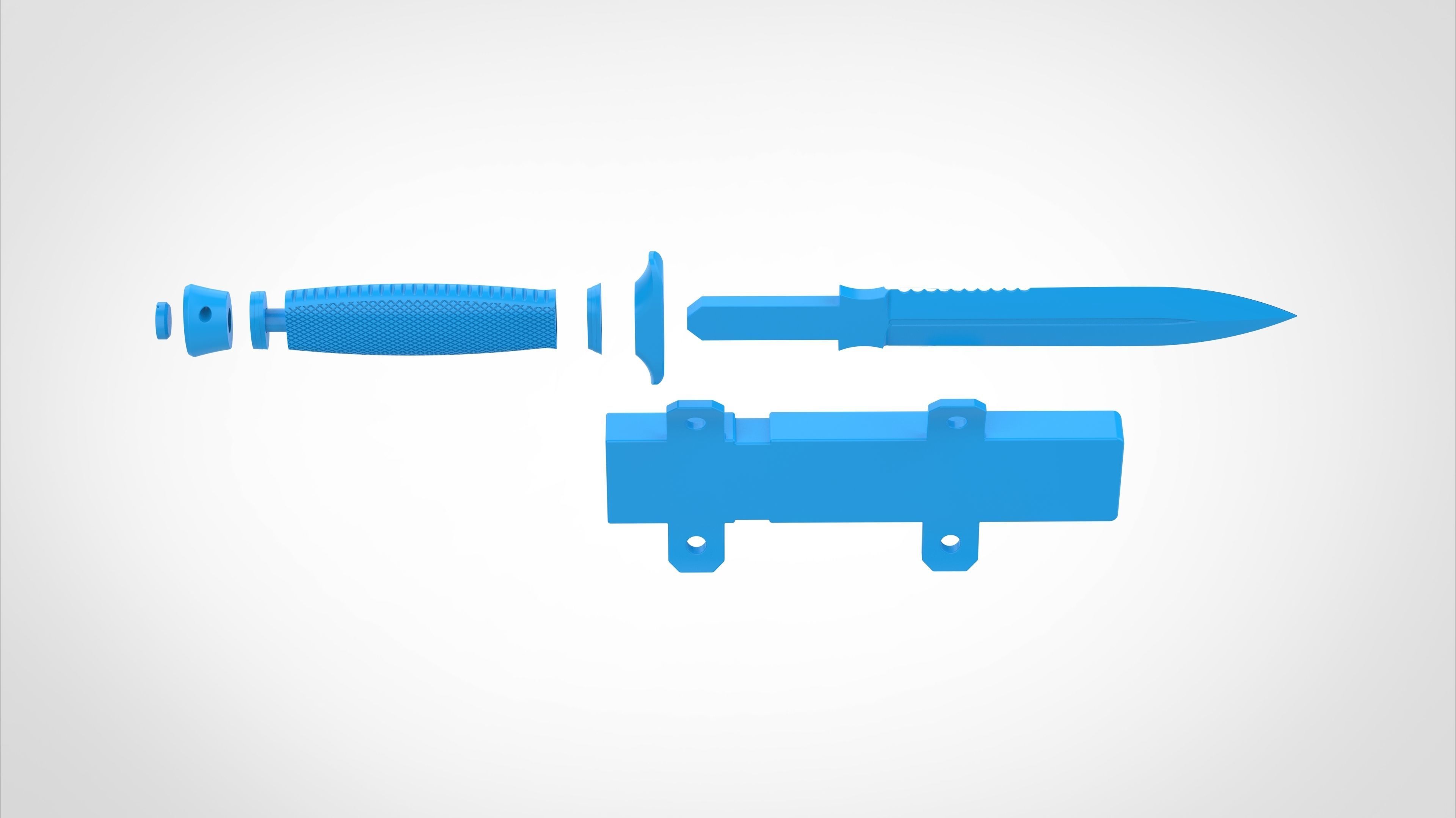 Dagger and Scabbard from the Deadpool and Wolverine 2024 3D print model_32