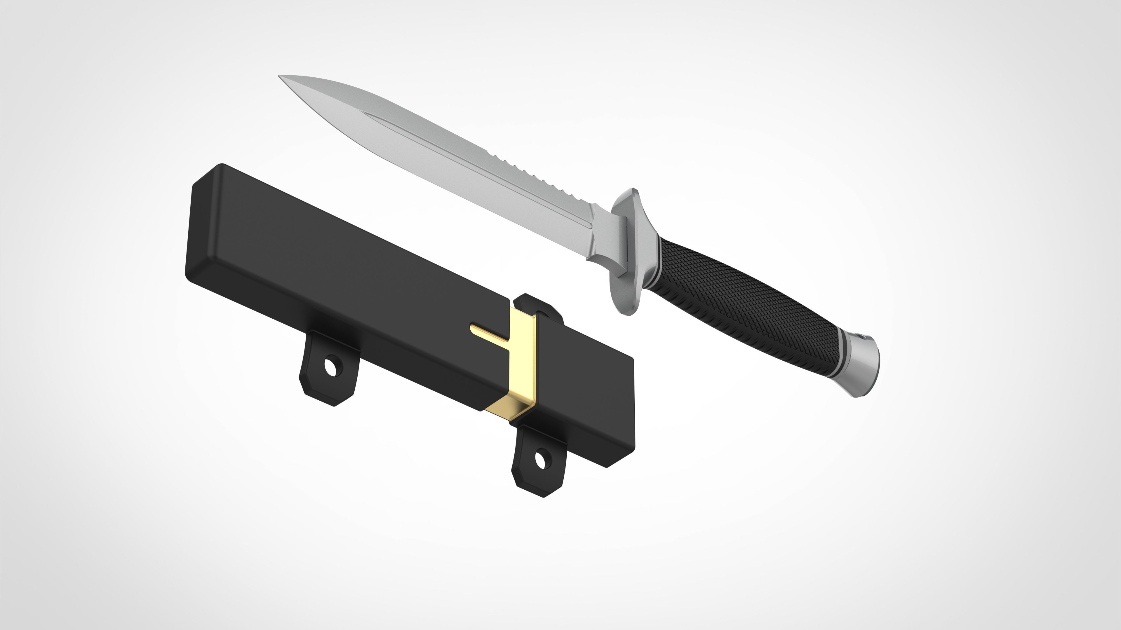 Dagger and Scabbard from the Deadpool and Wolverine 2024 3D print model_23