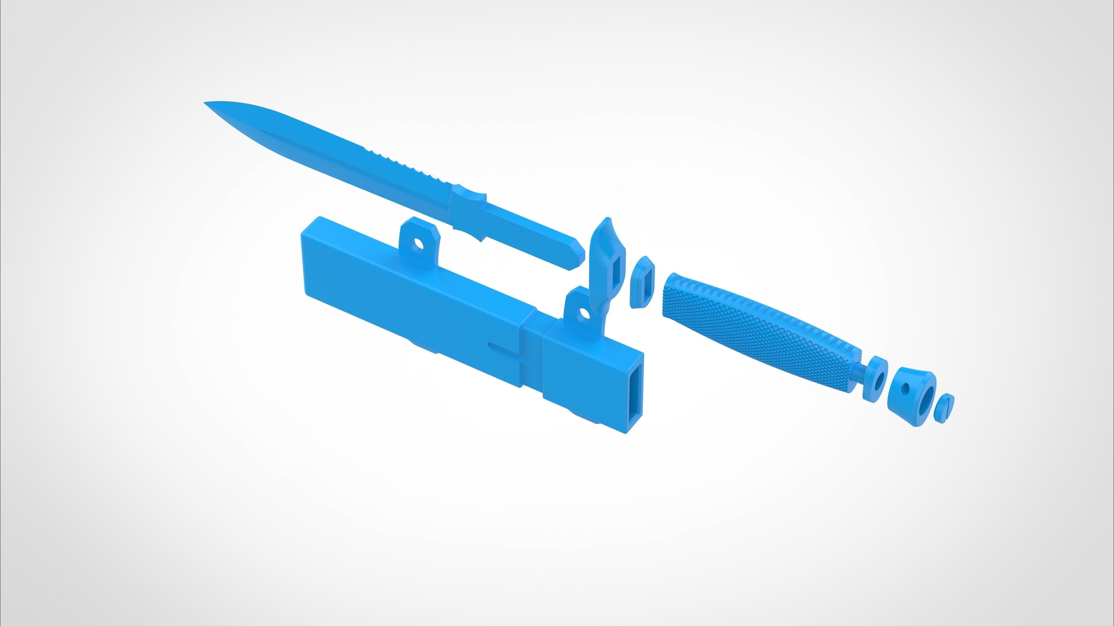 Dagger and Scabbard from the Deadpool and Wolverine 2024 3D print model_29