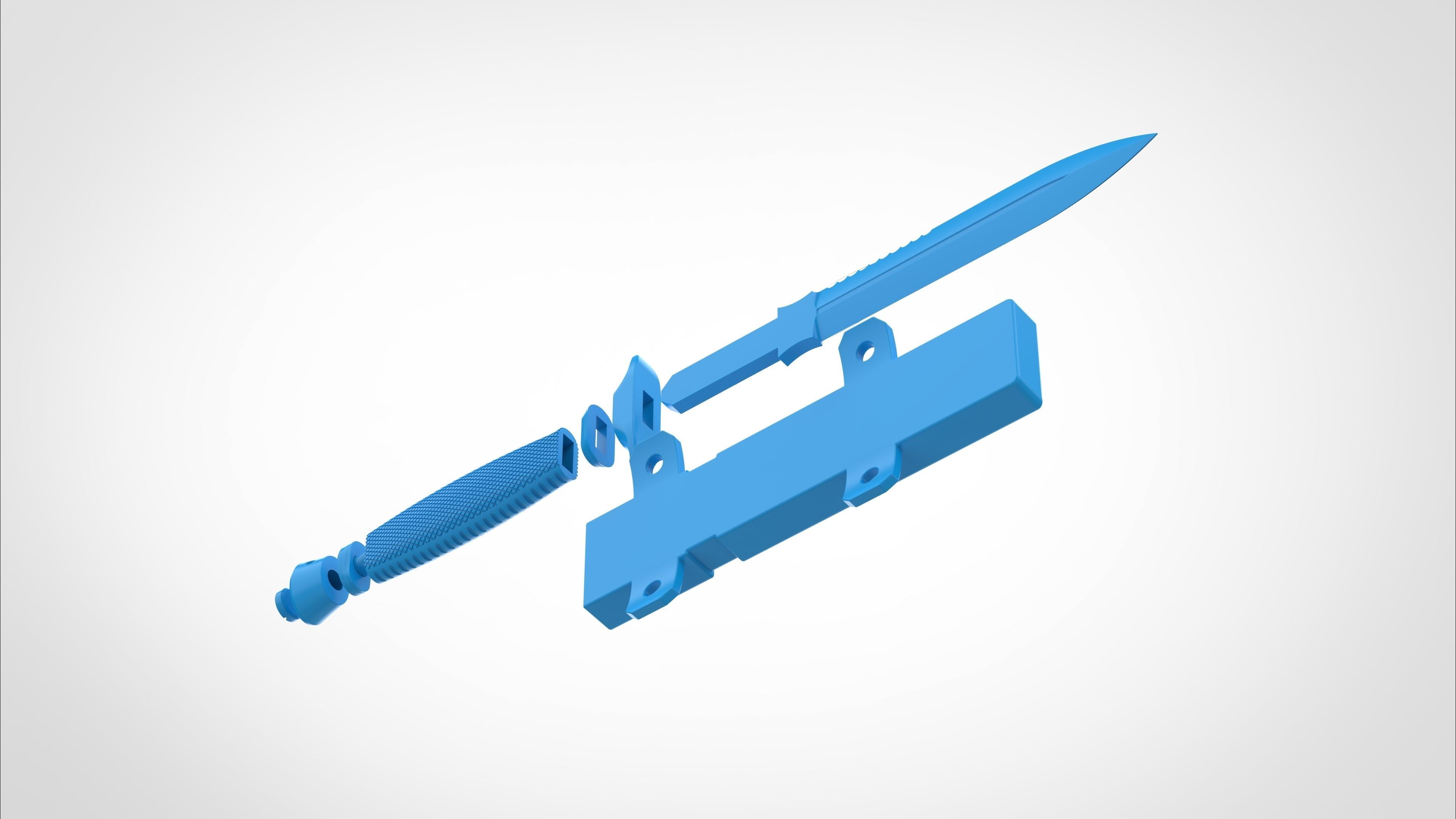 Dagger and Scabbard from the Deadpool and Wolverine 2024 3D print model_34