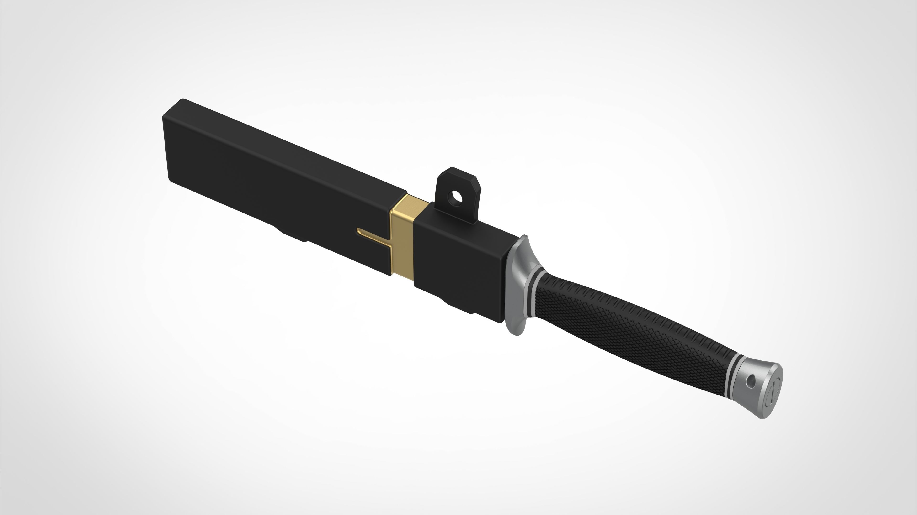 Dagger and Scabbard from the Deadpool and Wolverine 2024 3D print model_3