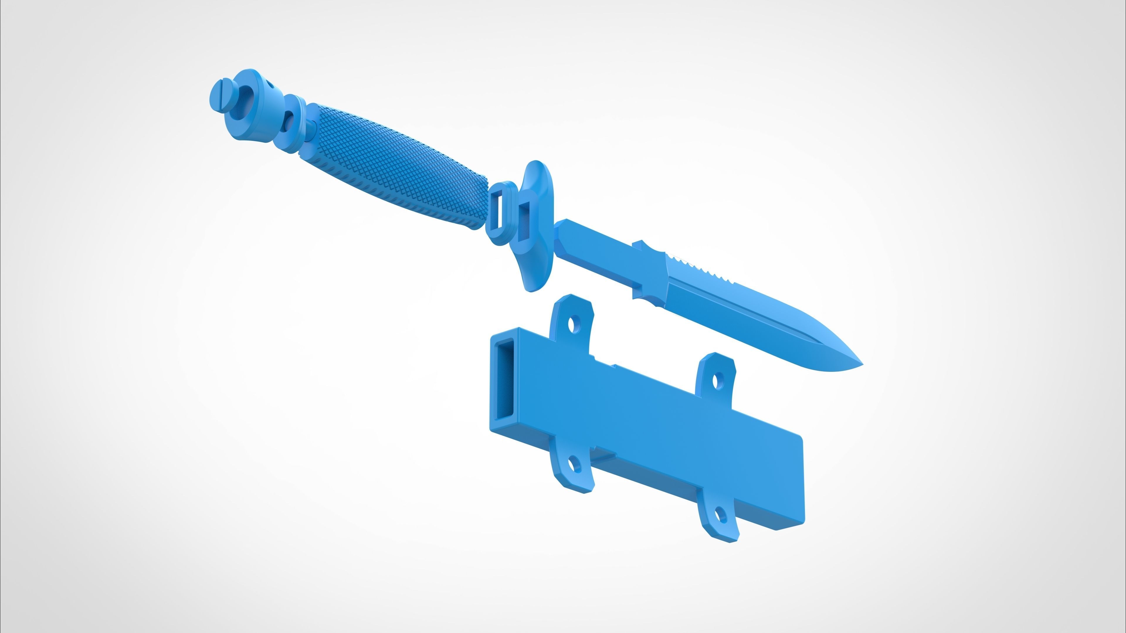 Dagger and Scabbard from the Deadpool and Wolverine 2024 3D print model_37