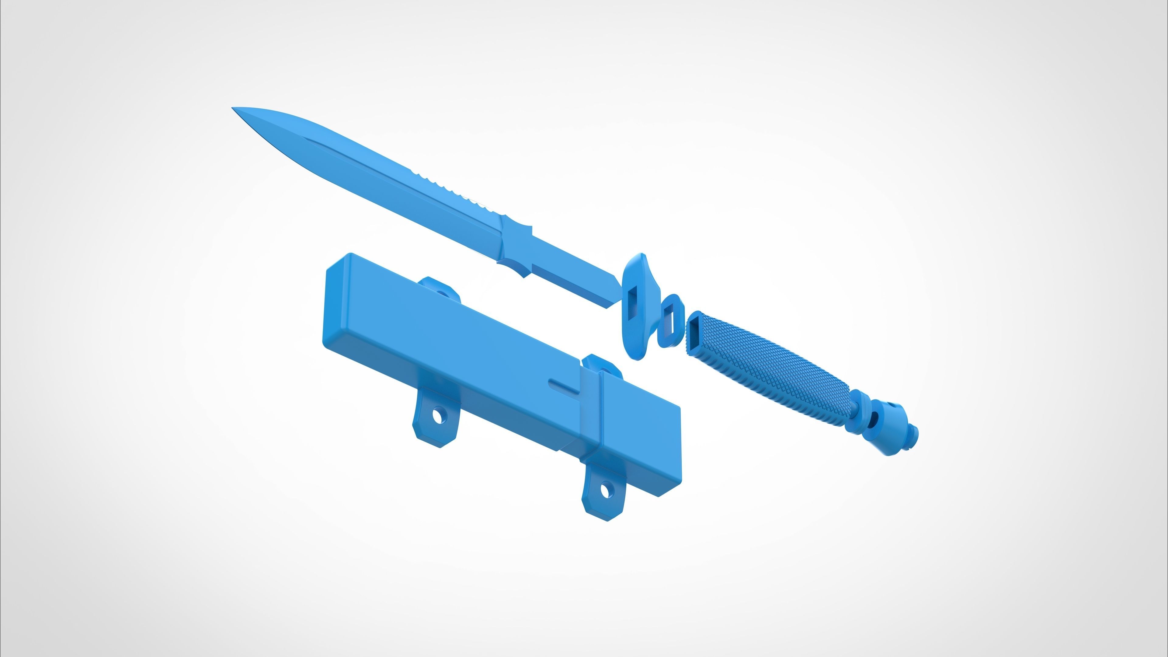 Dagger and Scabbard from the Deadpool and Wolverine 2024 3D print model_35