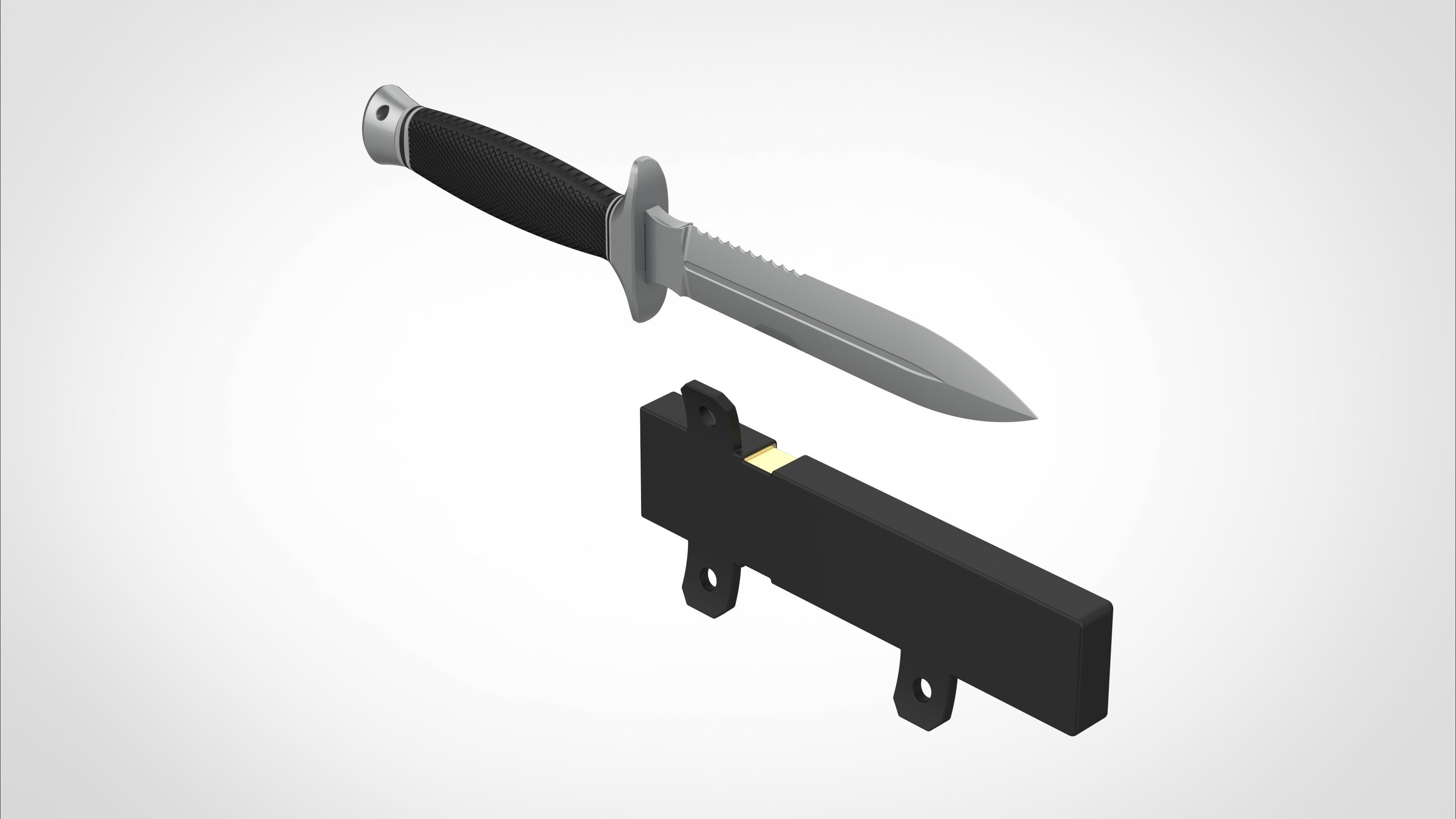 Dagger and Scabbard from the Deadpool and Wolverine 2024 3D print model_21