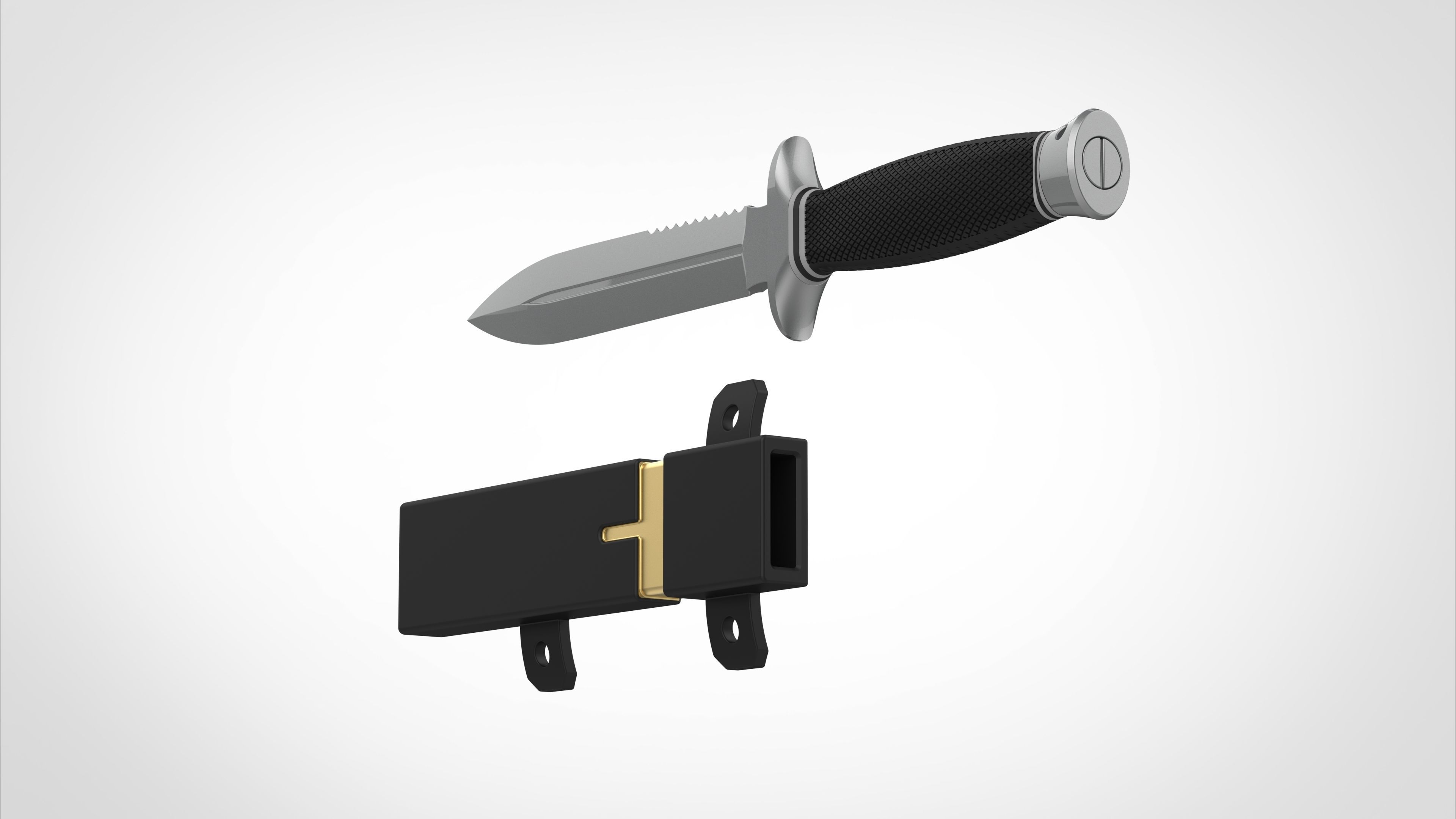 Dagger and Scabbard from the Deadpool and Wolverine 2024 3D print model_24