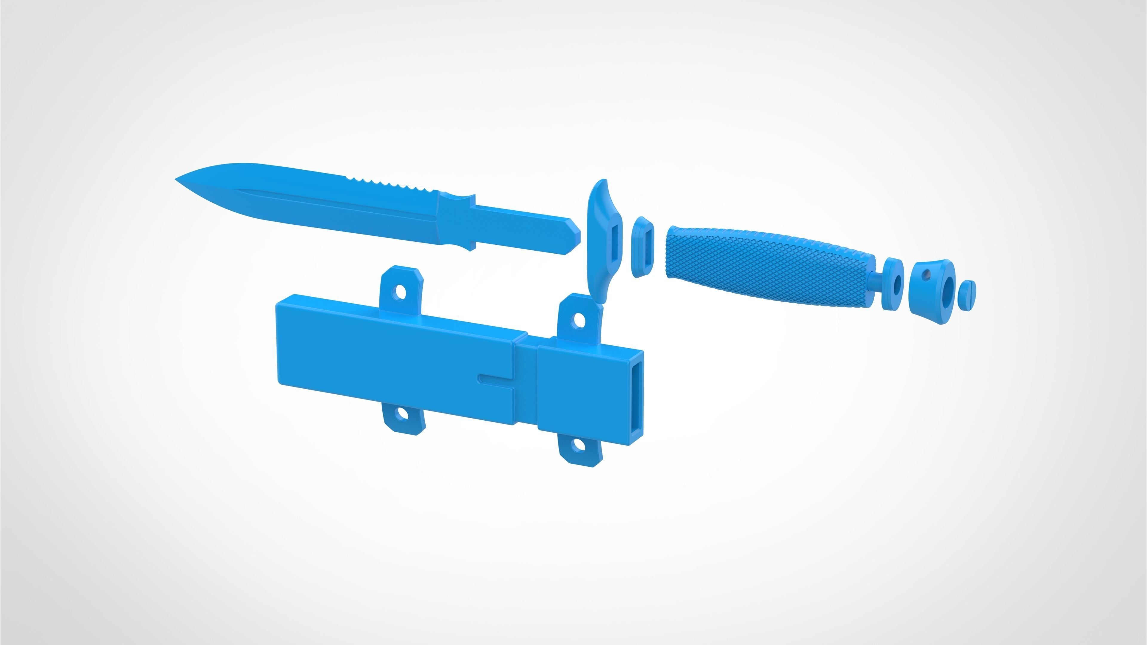 Dagger and Scabbard from the Deadpool and Wolverine 2024 3D print model_28