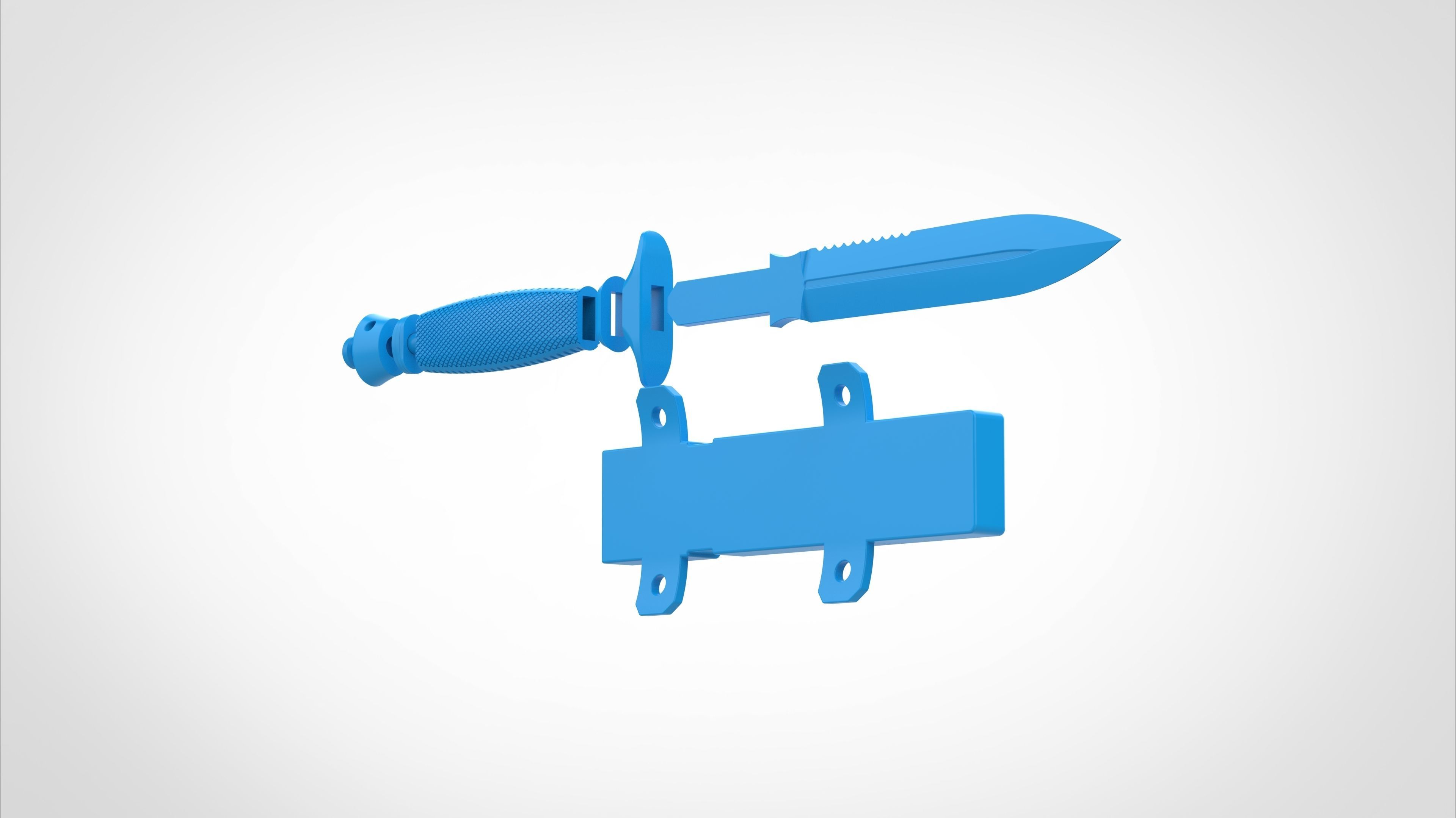 Dagger and Scabbard from the Deadpool and Wolverine 2024 3D print model_31