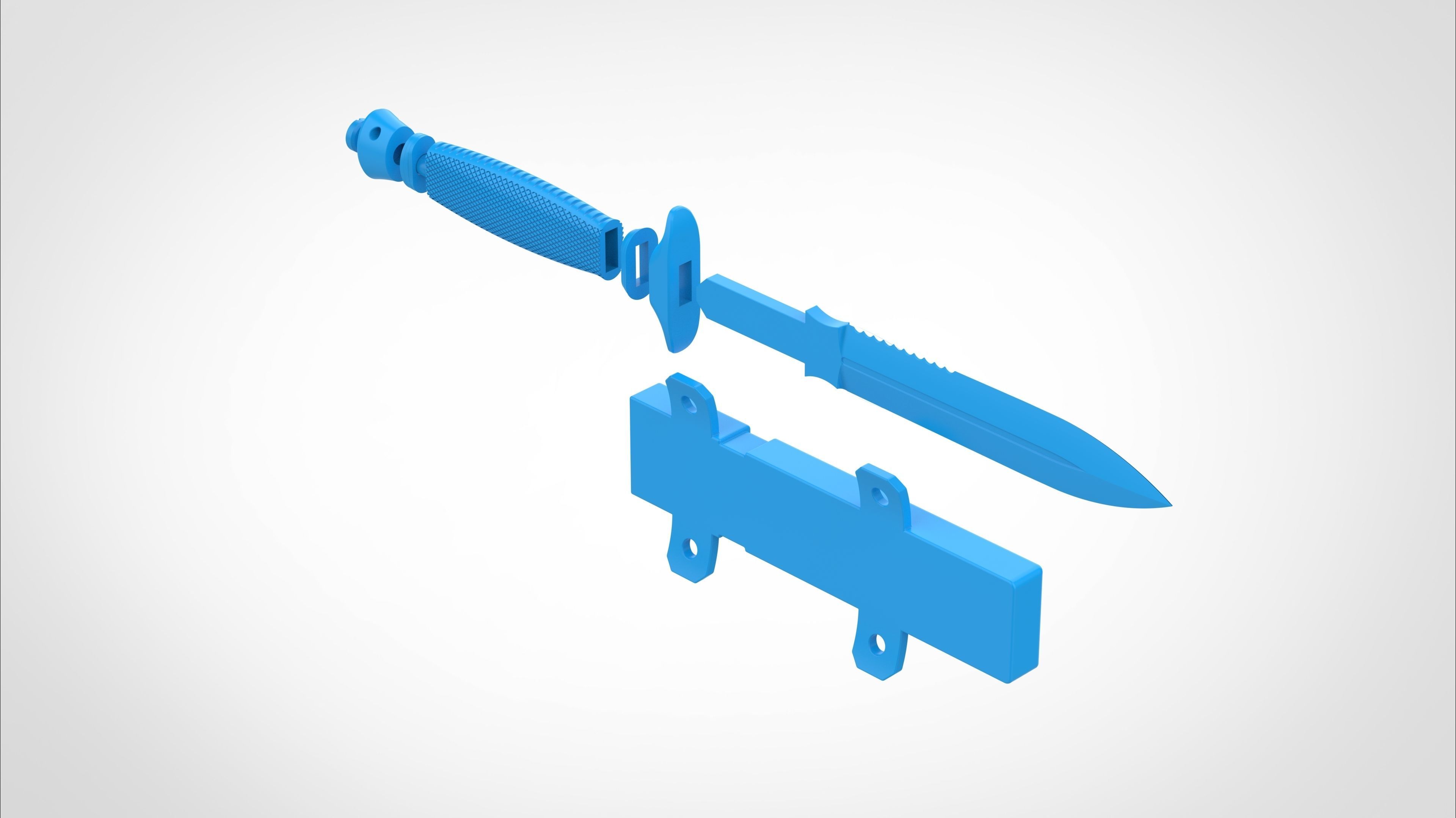 Dagger and Scabbard from the Deadpool and Wolverine 2024 3D print model_33