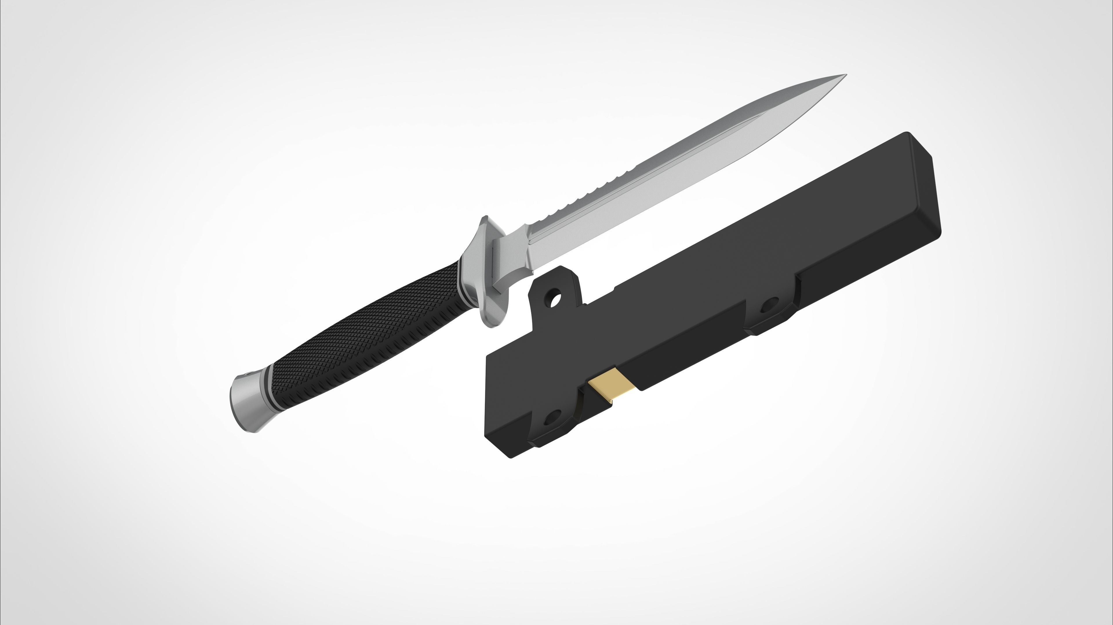 Dagger and Scabbard from the Deadpool and Wolverine 2024 3D print model_22