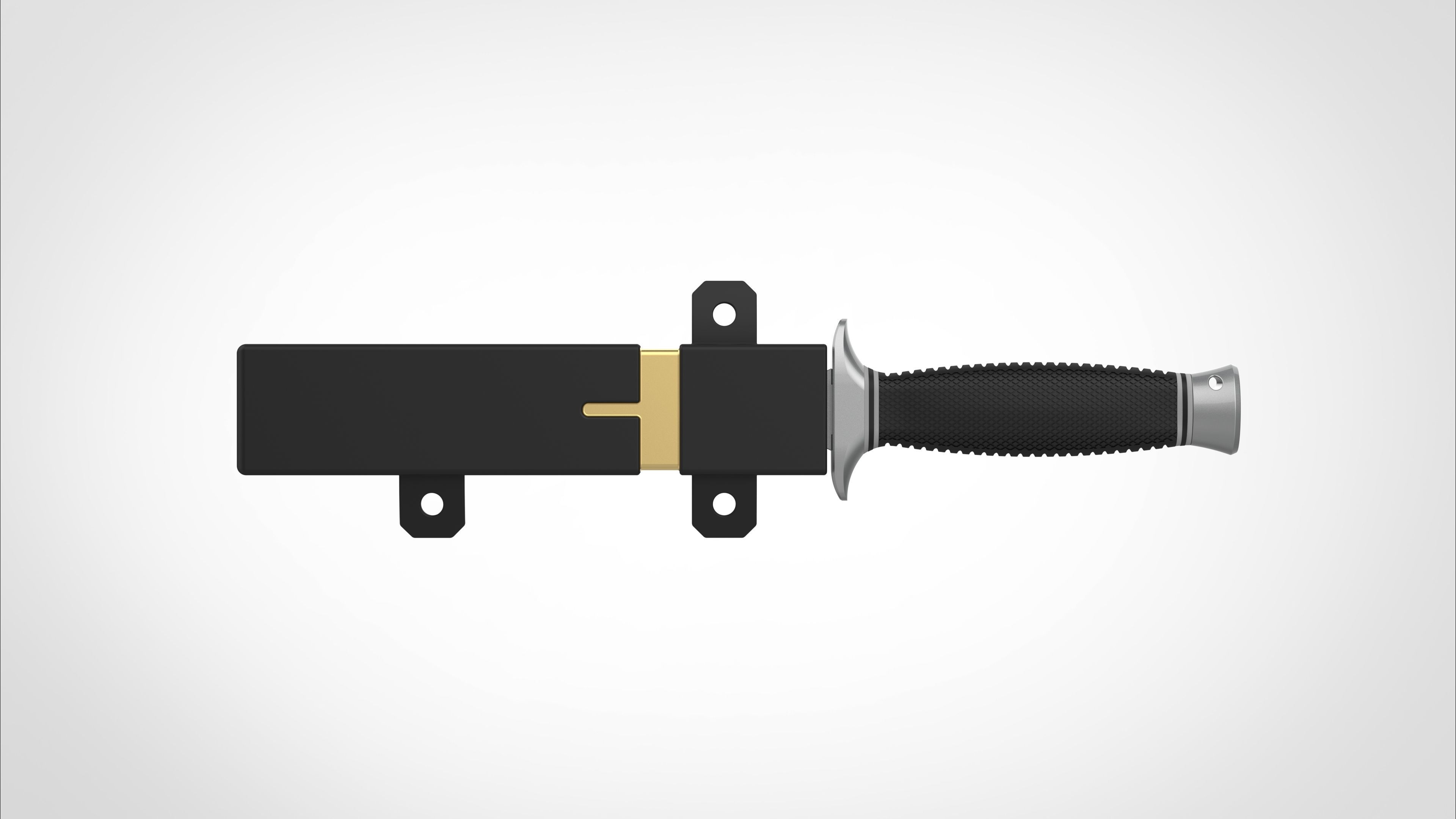 Dagger and Scabbard from the Deadpool and Wolverine 2024 3D print model_1