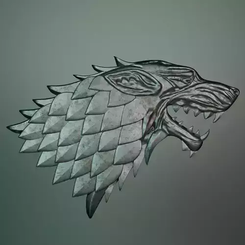 House stark wearable sigil for 3d printing for GOT fans