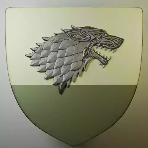 House stark shield with stark sigil for 3d printing 3D model