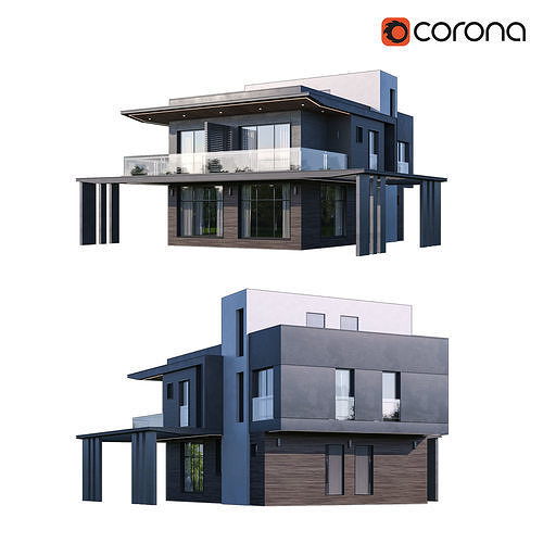 Modern Villa - 3 3D model 2