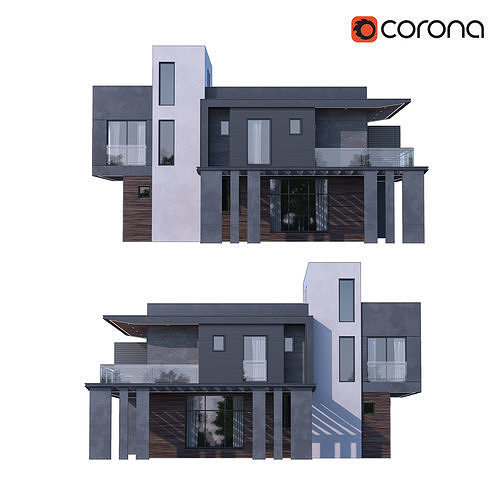 Modern Villa - 3 3D model 6