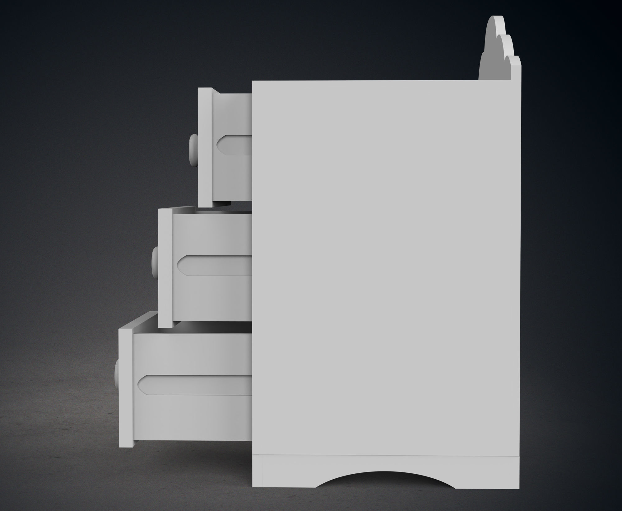 Doll Wardrobe 3D print model_3