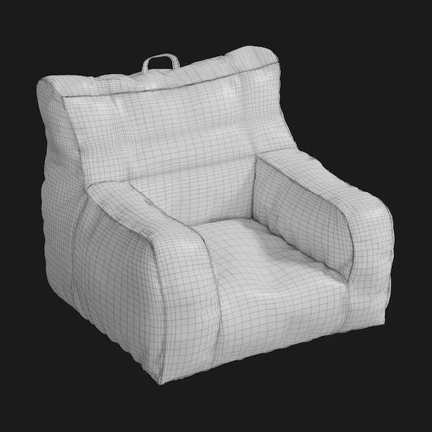 Bean Bag Chair Sofa 3d model 3D model_1