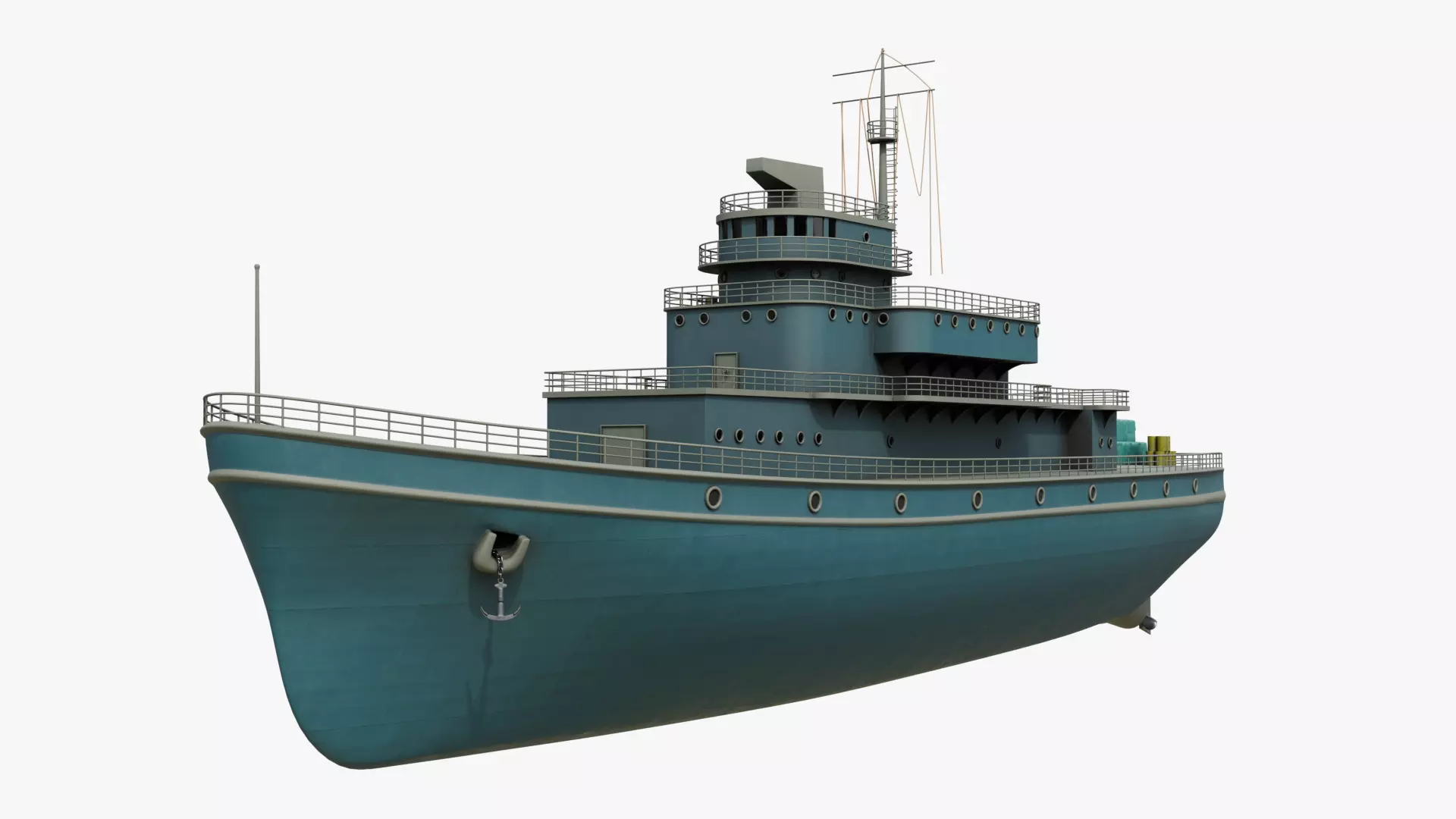 Historical Fleet Oilers and Replenishment Ship Low-poly 3D model_0