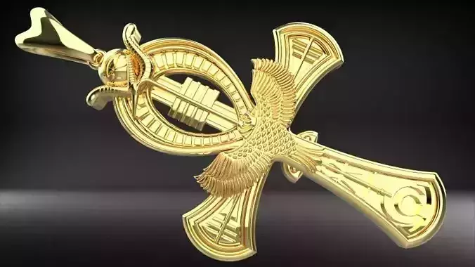 Ankh Egyptian Cross Pendant Necklace Jewelry