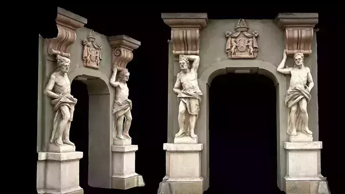 monuments building entrance sculpts photogrammetry