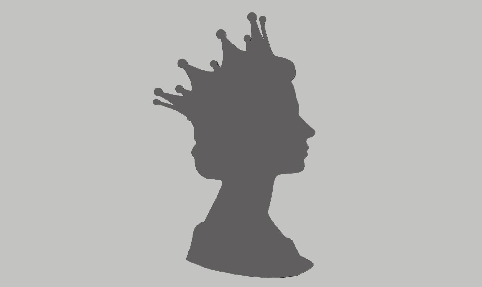 Queen Elizabeth relief 3d print model 3D print model_5