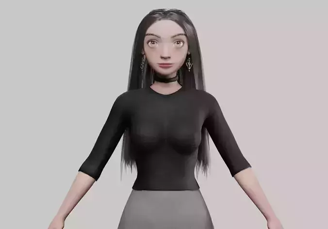 cartoon cute girl V30588 