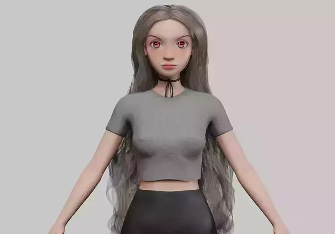 basic cute girl V37576 