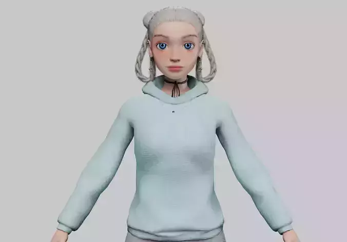 pretty stylized girl V32015 