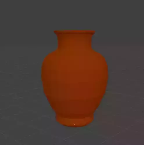 Low poly pot