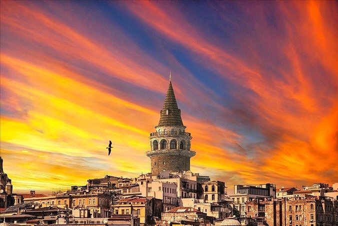 Galata Tower  3D model 3