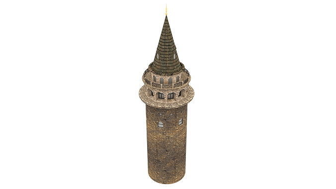 Galata Tower  3D model 6