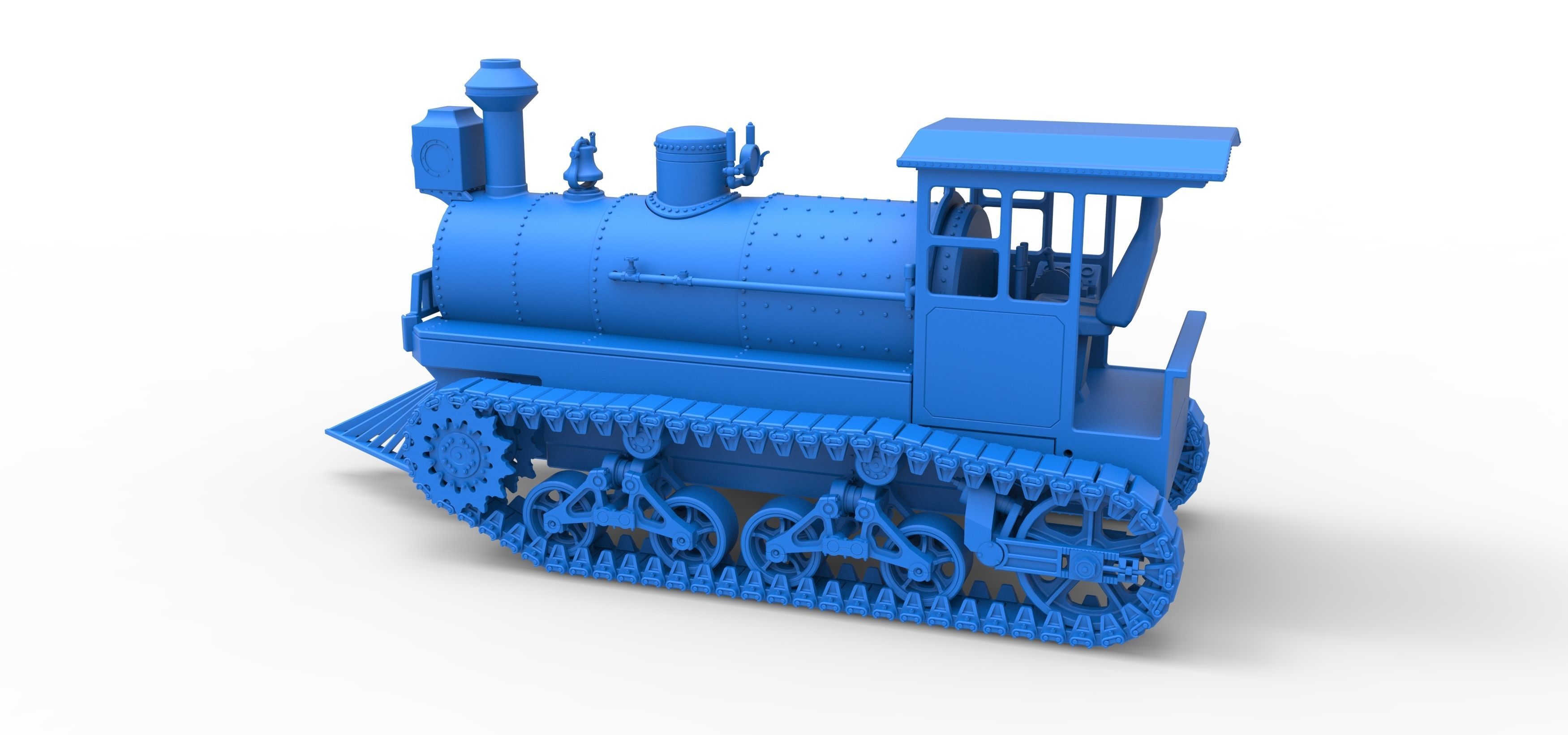 Vintage Monster tank Version 4 Scale 1 to 25 3D print model_37