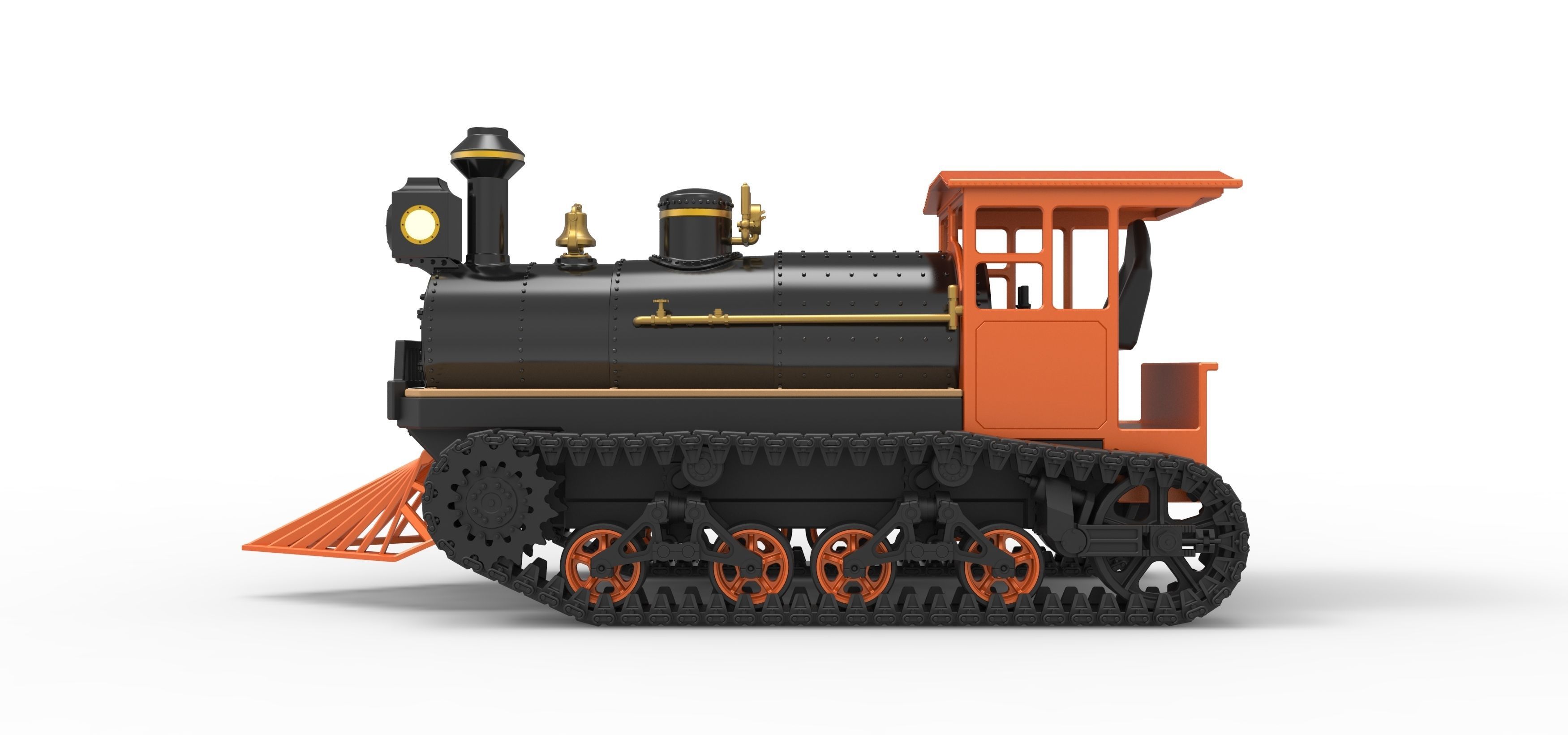 Vintage Monster tank Version 4 Scale 1 to 25 3D print model_9