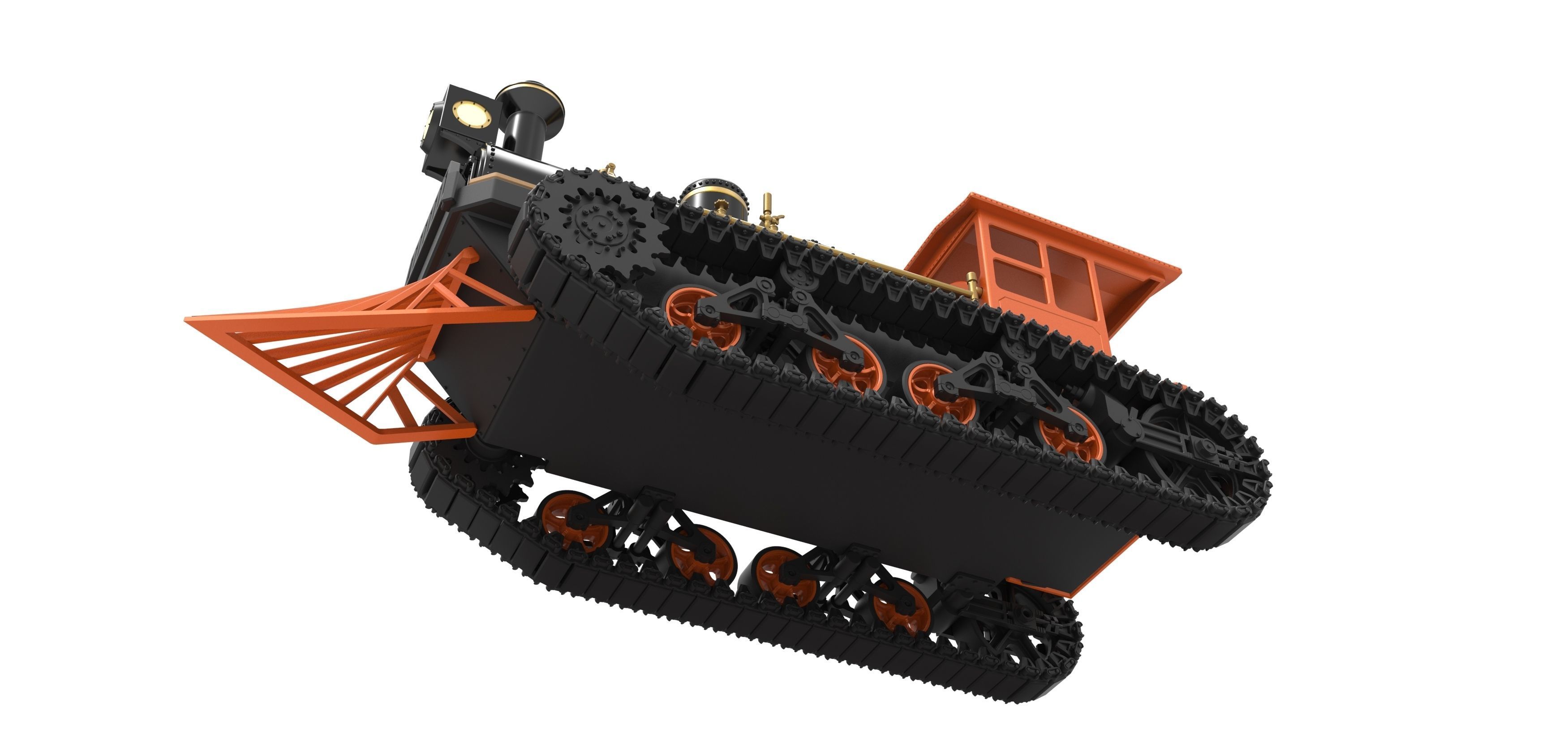 Vintage Monster tank Version 4 Scale 1 to 25 3D print model_3